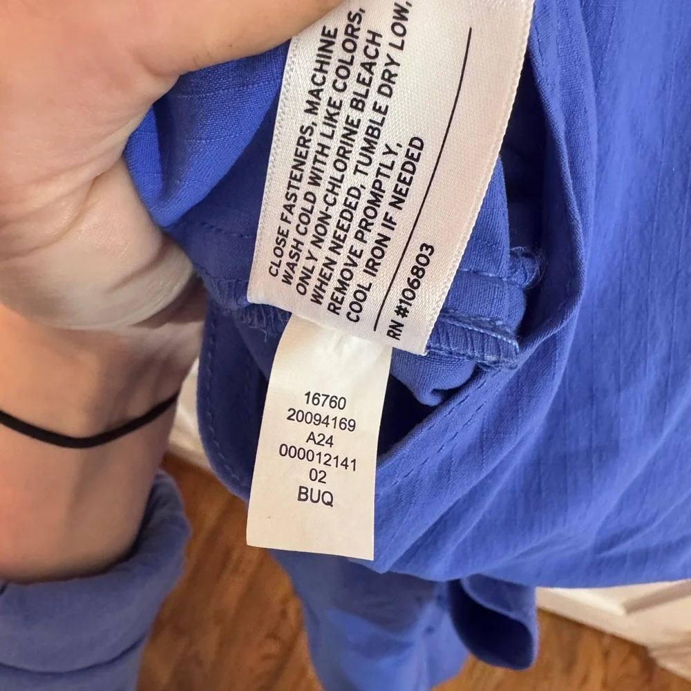 Duluth Trading Co Garden Overalls Long Bright Blue Size medium x 29 - Picture 7 of 7